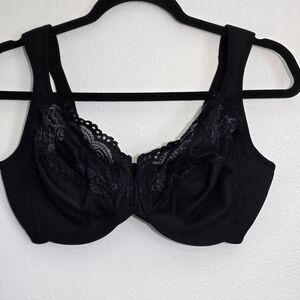 Glamorise Elegant Black Lace Bra